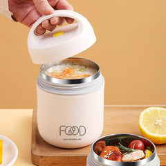 3pcs Insulated Mini Soup Cup Set with Spoon and Bag