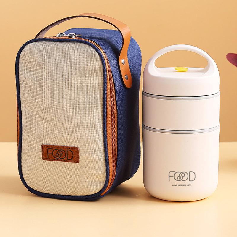 3pcs Insulated Mini Soup Cup Set with Spoon and Bag