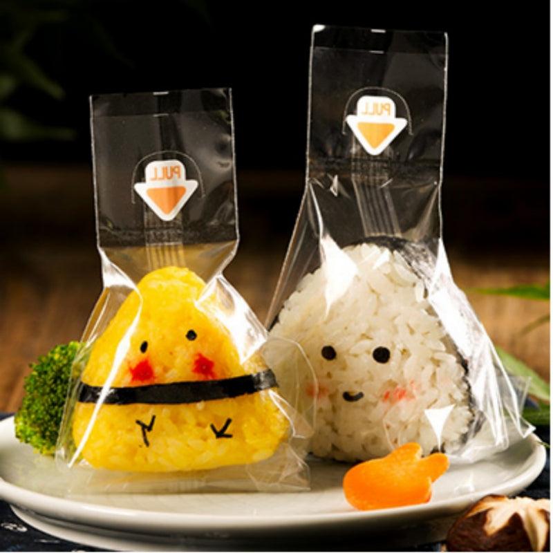 100Pcs Triangle Onigiri Wrappers Disposable Sushi Packing Bags