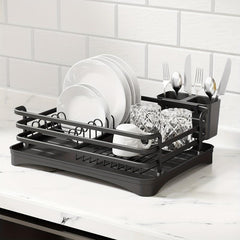 Aluminum Dish Drying Rack Cutlery Holder