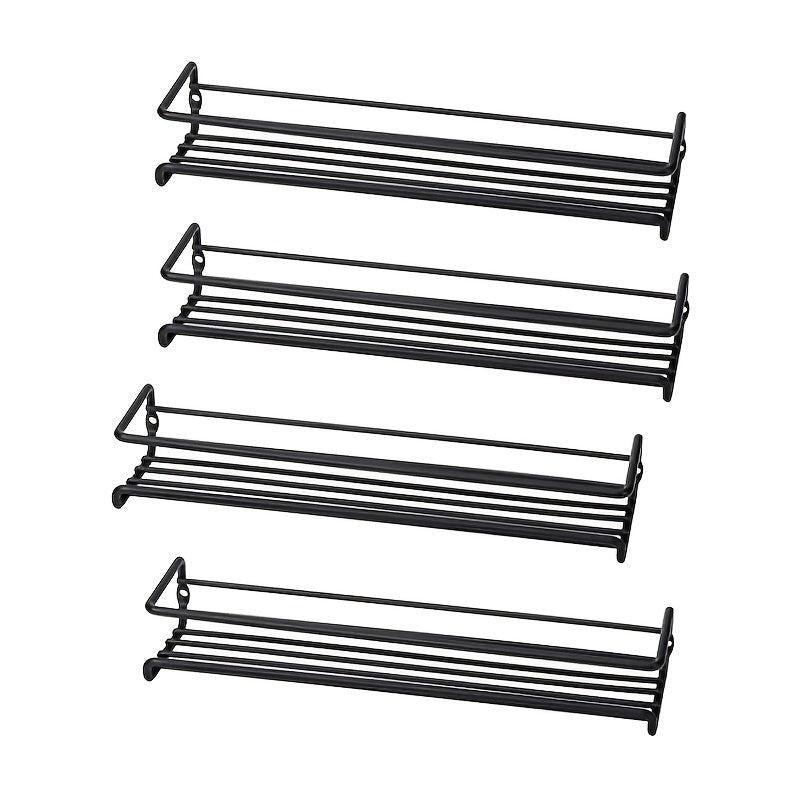 2pcs Wall Mounted Iron Kitchen Storage Rack