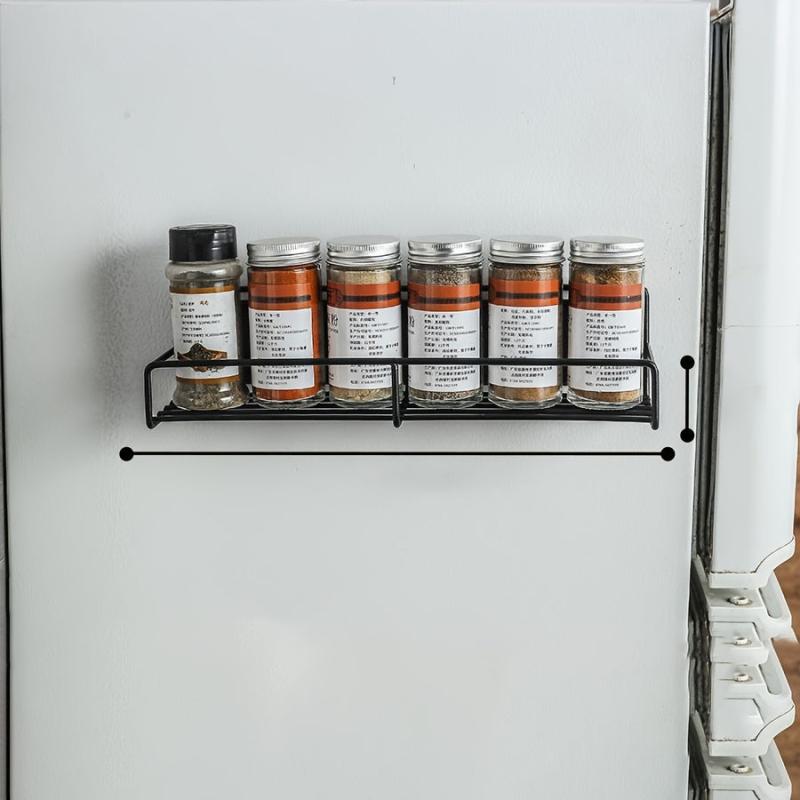 2pcs Wall Mounted Iron Kitchen Storage Rack