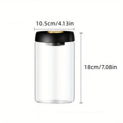 Airtight Food Storage Containers Coffee Canister Beans Tea Sugar