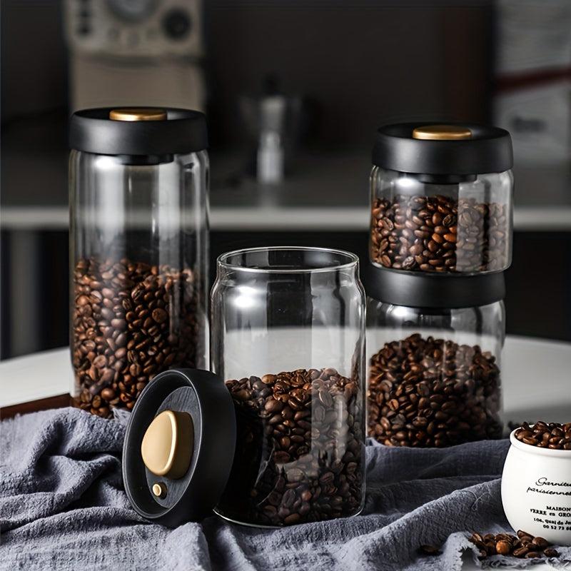 Airtight Food Storage Containers Coffee Canister Beans Tea Sugar