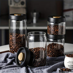 Airtight Food Storage Containers Coffee Canister Beans Tea Sugar