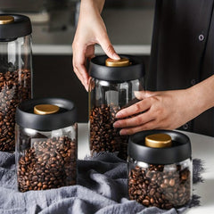 Airtight Food Storage Containers Coffee Canister Beans Tea Sugar