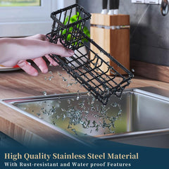 Sponge Holder Kitchen Sink Drain Rack Sink Storage Rack