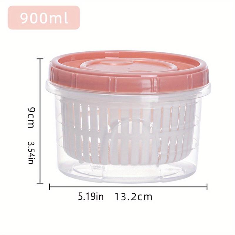 1pc Fruit And Vegetable Fresh Keeping Box Refrigerator Plastic Food Sealing Box