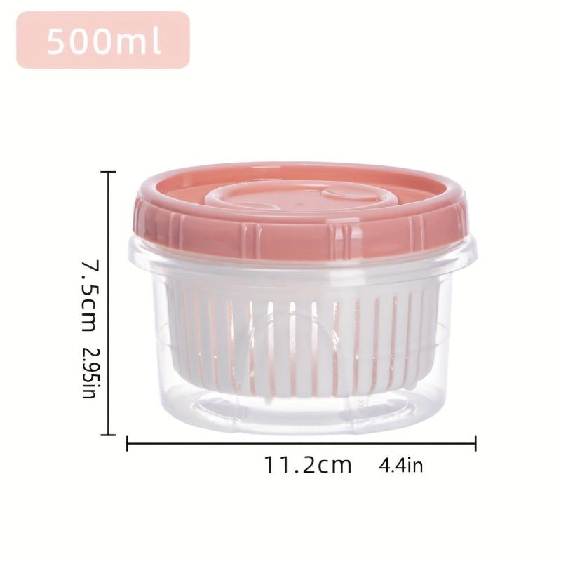 1pc Fruit And Vegetable Fresh Keeping Box Refrigerator Plastic Food Sealing Box