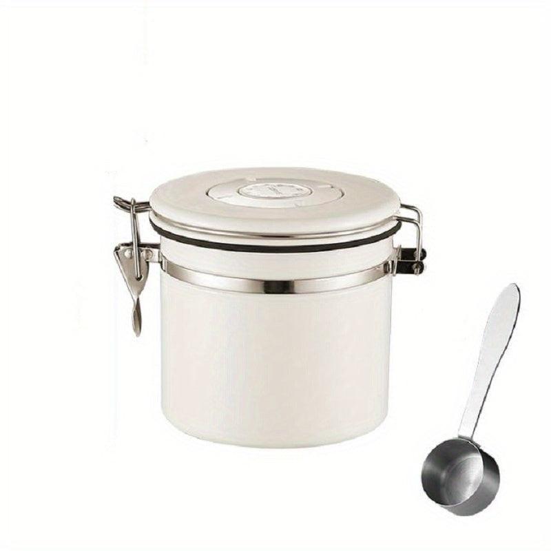304 Stainless Steel Sealed Canister Set with Valve & Spoon