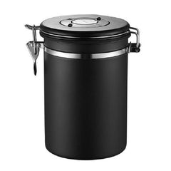 304 Stainless Steel Sealed Canister Set with Valve & Spoon