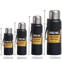 1pc Sports Vacuum Flask Stainless Steel Vacuum Cup Hot Cold Drinks