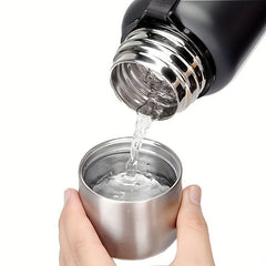 1pc Sports Vacuum Flask Stainless Steel Vacuum Cup Hot Cold Drinks