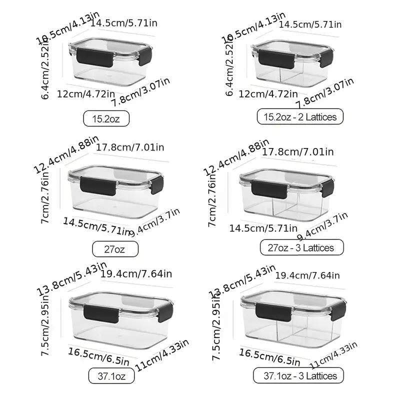 Leak-proof Food Storage Container with Lid for Kitchen Organization