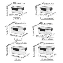 Leak-proof Food Storage Container with Lid for Kitchen Organization