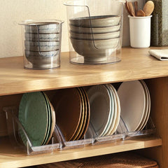 Transparent Dish Rack Multifunctional Storage Box Draining Rack Organizer