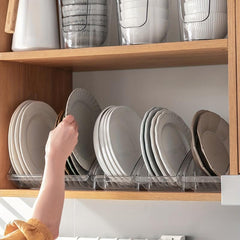 Transparent Dish Rack Multifunctional Storage Box Draining Rack Organizer