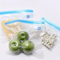 10pcs Vacuum Sealer Plastic Bags Air Pump Valve Food Preservation Bag