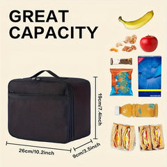 Insulated Lunch Bag Reusable Cooler Box for Office Work School Picnic Beach