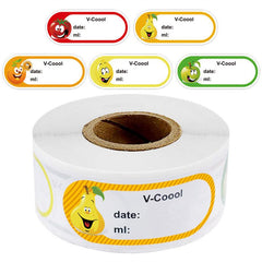250 Self Adhesive Food Storage Stickers Waterproof Refrigerator Labels