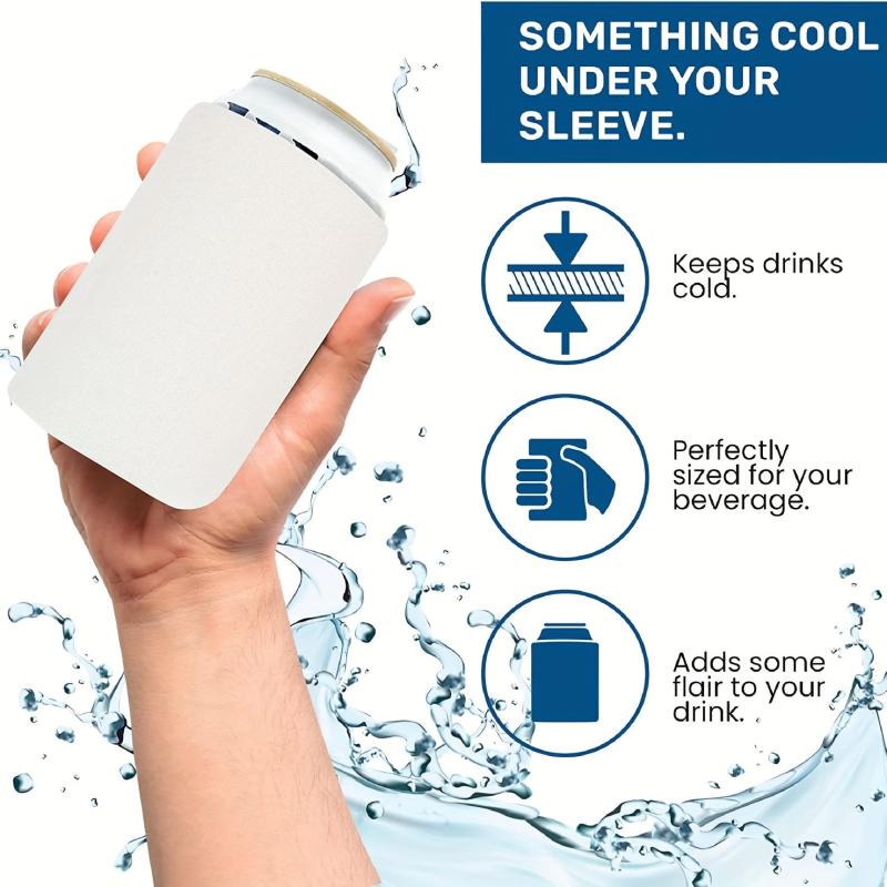 3pcs Foam Can Cooler Sleeve Insulated Beer & Soda Cover Bar Party Supplies