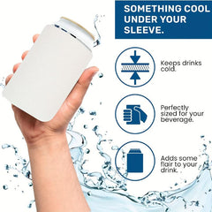 3pcs Foam Can Cooler Sleeve Insulated Beer & Soda Cover Bar Party Supplies