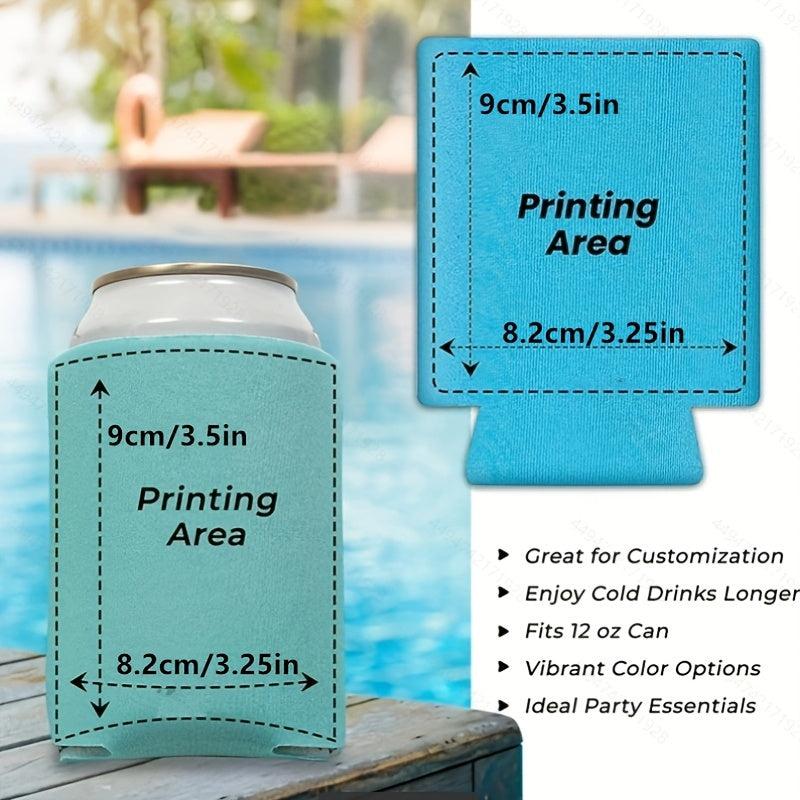 3pcs Foam Can Cooler Sleeve Insulated Beer & Soda Cover Bar Party Supplies