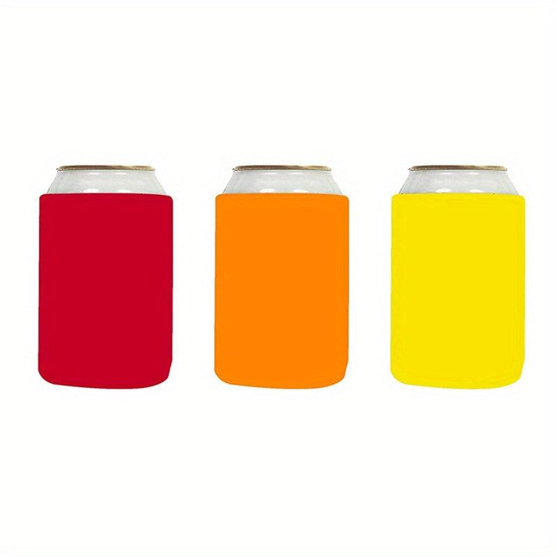 3pcs Foam Can Cooler Sleeve Insulated Beer & Soda Cover Bar Party Supplies