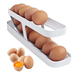 Egg Dispenser 2 Tiers Egg Trays Egg Storage Box For Refrigerator