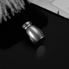 6pcs Small Pet Ashes Urn Stainless Steel Keepsake Always In My Heart