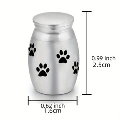6pcs Small Pet Ashes Urn Stainless Steel Keepsake Always In My Heart