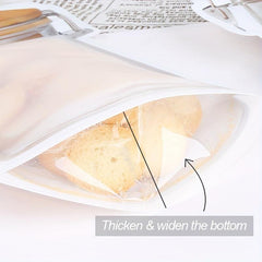 Mason Jar Shaped Ziplock Bags for Food Storage Snacks Leakproof Fresh