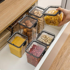 Airtight Food Storage Container Candy Jars With Lids Biscuit Tea Can