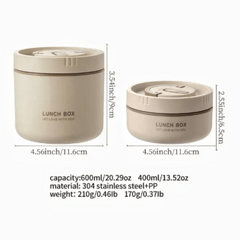 304 Stainless Steel Insulated Lunch Box Leakproof Container