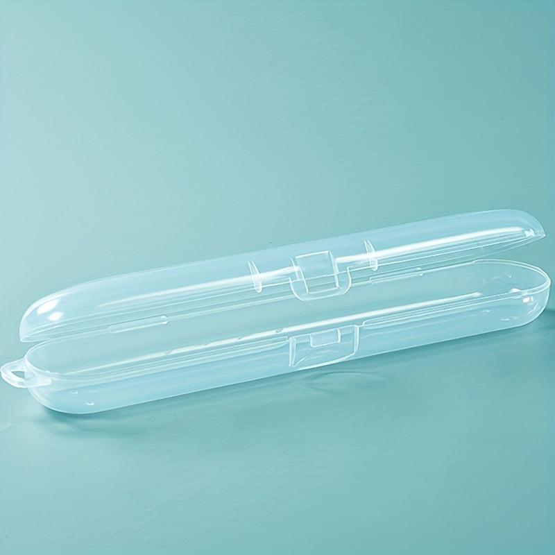 Plastic Spoon Storage Case Lightweight Dust-proof Transparent Utensils Box