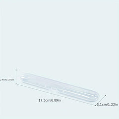 Plastic Spoon Storage Case Lightweight Dust-proof Transparent Utensils Box