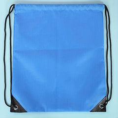 Polyester Drawstring Belt Pocket Sports Backpack