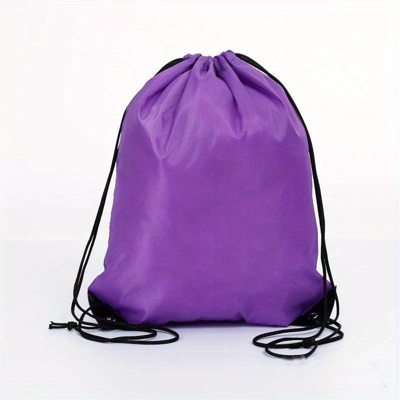 Polyester Drawstring Belt Pocket Sports Backpack
