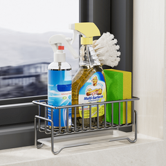 Sink Sponge Holder with Drip Tray Soap Dish Brush Holder Drying Tray