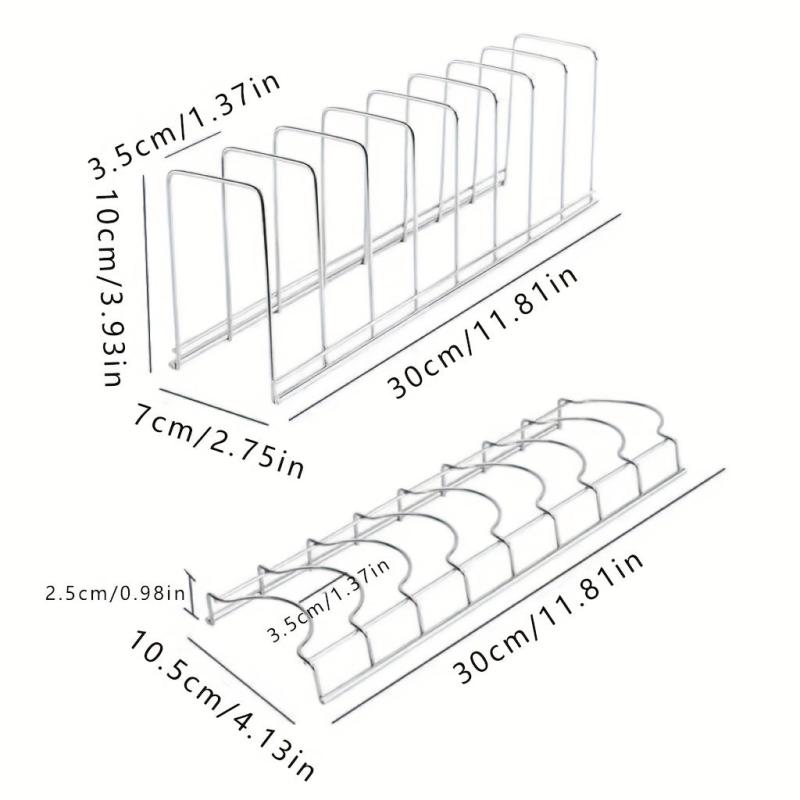 Stainless Steel Dish & Bowl Rack Plate Drainer for Kitchen Countertop
