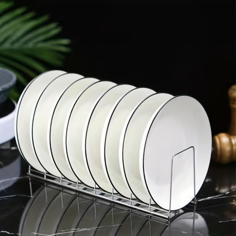 Stainless Steel Dish & Bowl Rack Plate Drainer for Kitchen Countertop