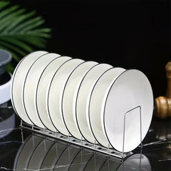 Stainless Steel Dish & Bowl Rack Plate Drainer for Kitchen Countertop