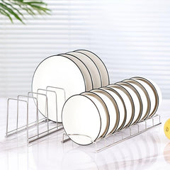 Stainless Steel Dish & Bowl Rack Plate Drainer for Kitchen Countertop