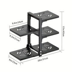 Heavy Duty Pan Organizer Rack For Cabinet