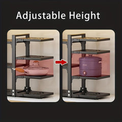 Heavy Duty Pan Organizer Rack For Cabinet