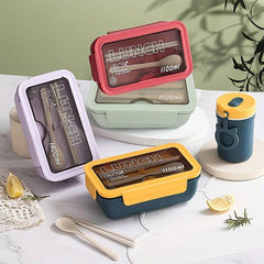 1100ml 3 Compartment Bento Box for Teens and Office Workers