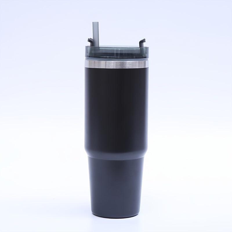 Insulated Stainless Steel Vacuum Mug with Straw Hot/Cold All Day