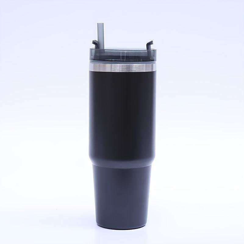 Insulated Stainless Steel Vacuum Mug with Straw Hot/Cold All Day