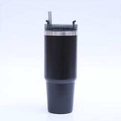 Insulated Stainless Steel Vacuum Mug with Straw Hot/Cold All Day