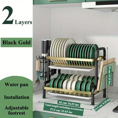 Kitchen Bowl And Dish Rack Countertop Bowl And Dish Rack With Large Capacity